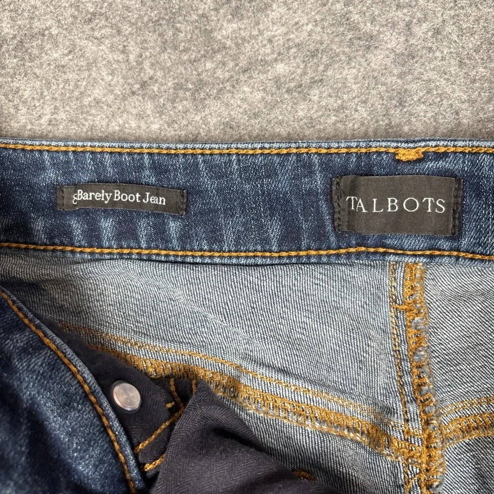 Talbots Barely Boot Jean‎ Womens 30 Blue Medium Wash Stretch Denim Mid Rise